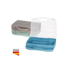 Caja organizadora de herramientas con 7 compartimentos - 12u retráctil GSC