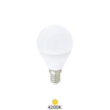 Bombilla LED esférica 7,5W E14 4200K GSC