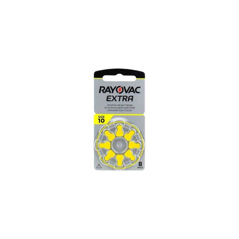 Pila Audífono 10 Amarilla Blíster 6 unidades RAYOVAC