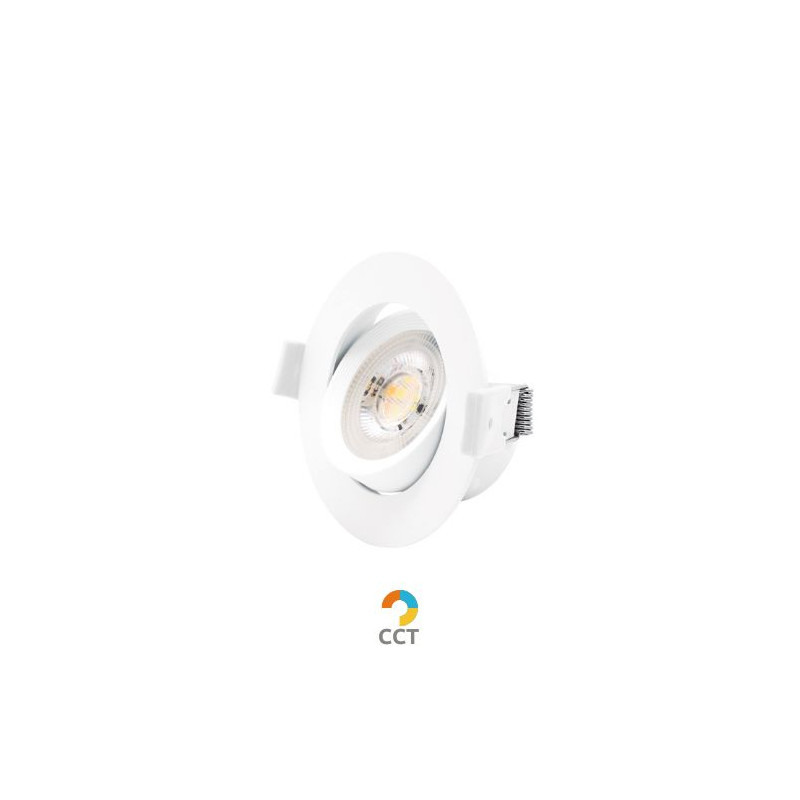 Aro basculante redondo empotrable LED Gonde 7W 3000-4000-6500K Blanco  GSC C1/50