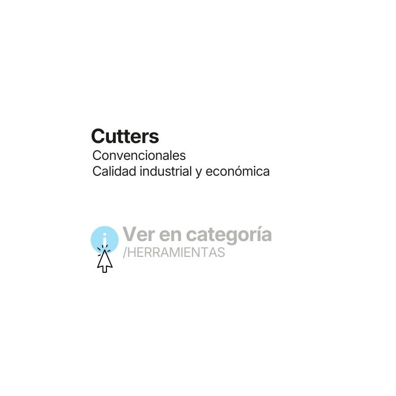 Consulte más cutters estandars en Herramientas profesionales y económicas