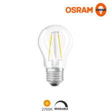 Bombilla Esférica LED REGULABLE E27 6,5w 2700K Filamen Transp ÚLTIMAS UNIDADES