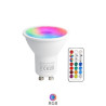Bombilla Dicroica LED GU10 5w 2700K + RGB 380Lm con mando NAVIGATOR