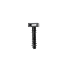 Taco 7mm Base para bridas Negro Bolsa 100 unidades HANTUMS