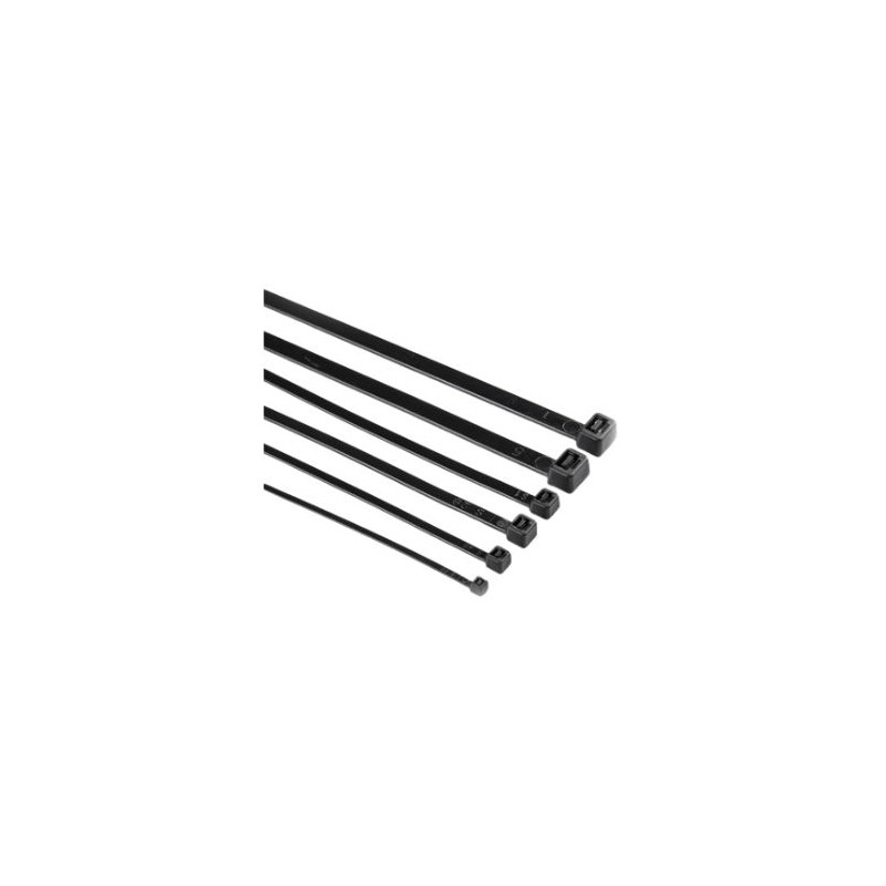 Bridas 100% Nylon 200x3,5mm Negro Bolsa 25 unidades GSC