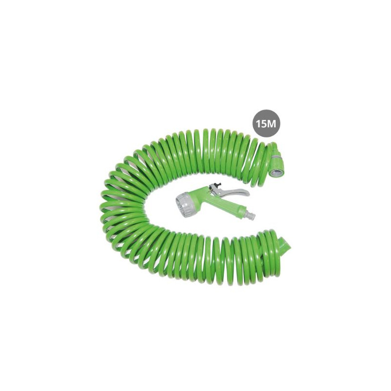 Manguera espiral 15m Kit con pistola 7 funciones GSC