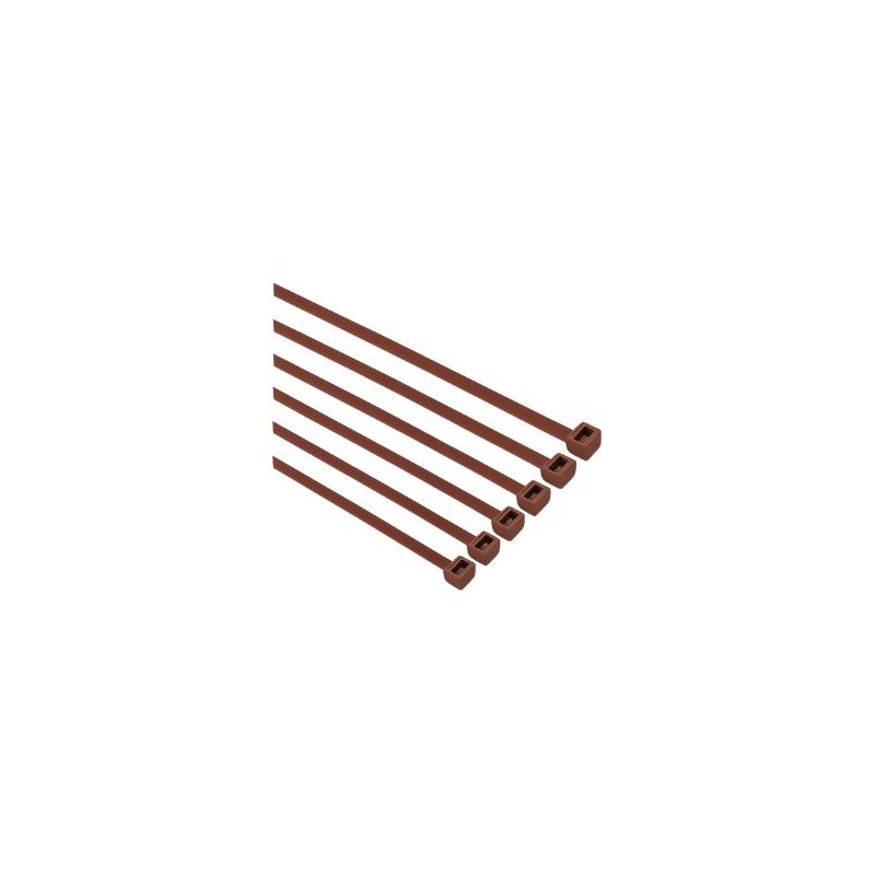 Bridas de Nylon Marrones 300x4,8mm (En bolsa de 50 unidades) FAMATEL