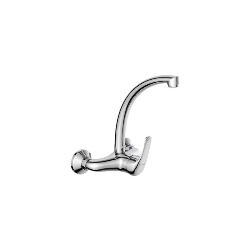 Grifo Monomando fregadero de pared cromado Serie Niágara GIFONT