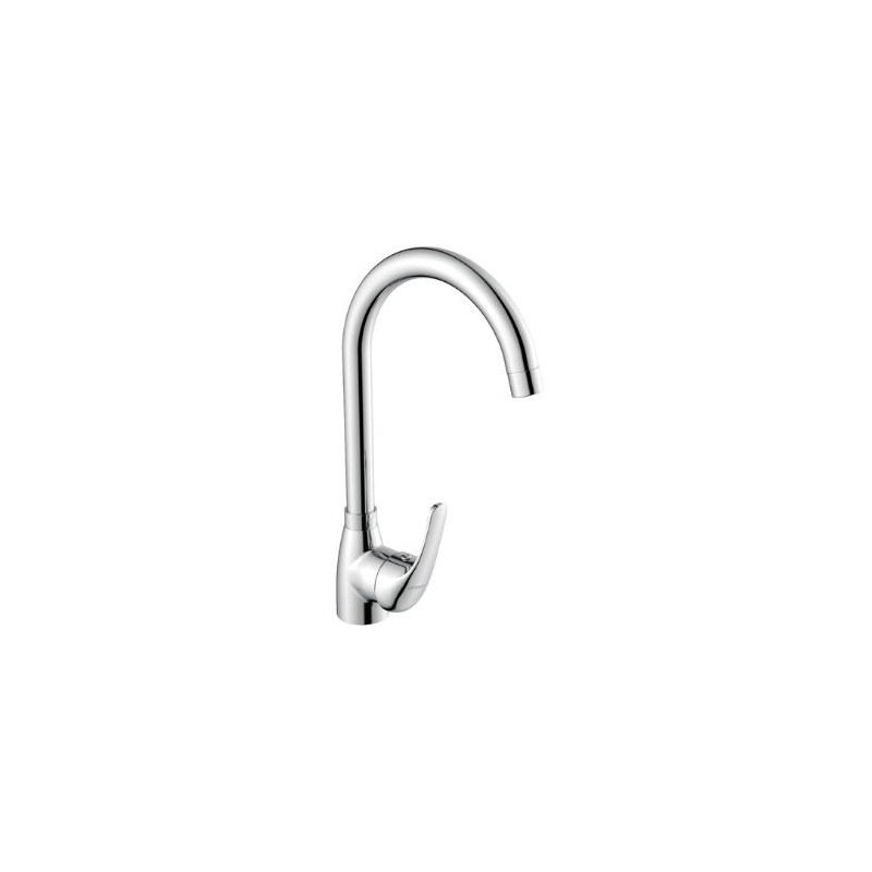 Grifo Monomando fregadero caño curvado cromado Serie Niágara GIFONT