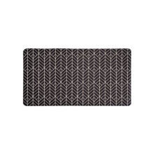 Alfombra de cocina PVC 44x71cm Negro / Blanco DOVELIS