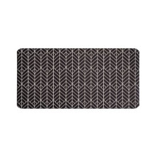 Alfombra de cocina PVC 44x120cm Negro / Blanco DOVELIS