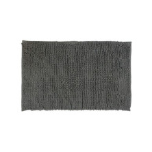 Alfombra de baño de chenilla 80x50cm Gris DOVELIS