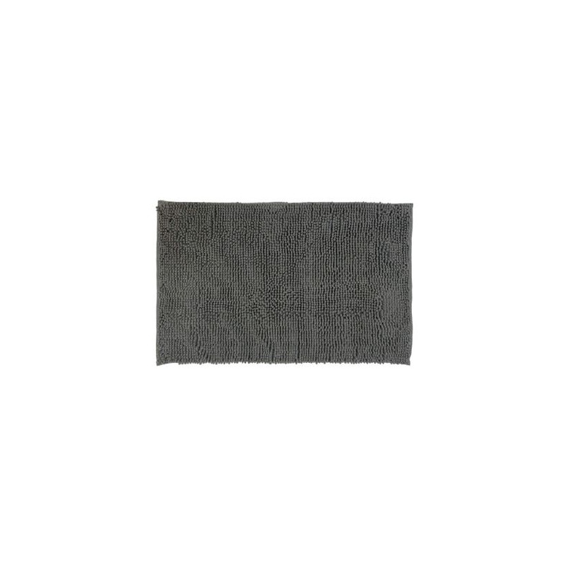 Alfombra de baño de chenilla 80x50cm Gris DOVELIS