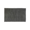 Alfombra de baño de chenilla 80x50cm Gris DOVELIS