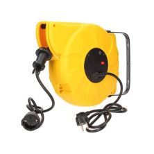 Enrollacable 11m 3x1,5mm 1 Toma Schuko TT de pared autoenrollable 220V GSC C1/4