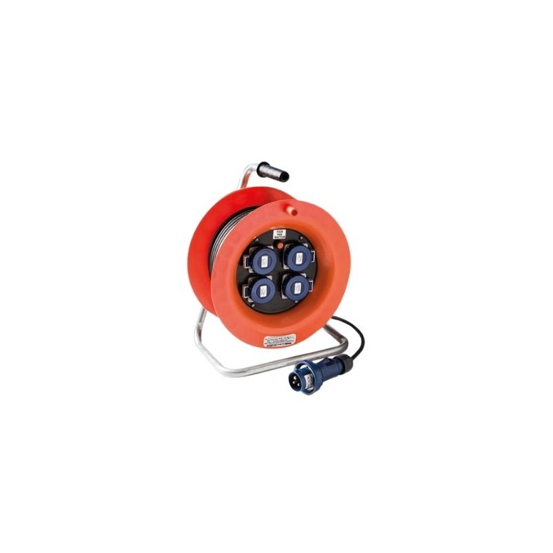 Enrollacable 30m 3x2,5mm 3 tomas CETAC 2P+TT con neopreno IP67 220V FAMATEL