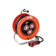 Enrollacable 30m 4x2,5mm 3 tomas CETAC 3P+TT con neopreno IP67 380V FAMATEL