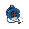 Enrollacable 25m 3x1,5mm 4 tomas Schuko 2P+TT con Disyuntor IP20 220V FAMATEL