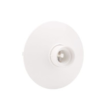 Portalámpara E27 Superficie Zócalo Plano Blanco GSC