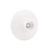 Portalámpara E27 Superficie Zócalo Plano Blanco GSC