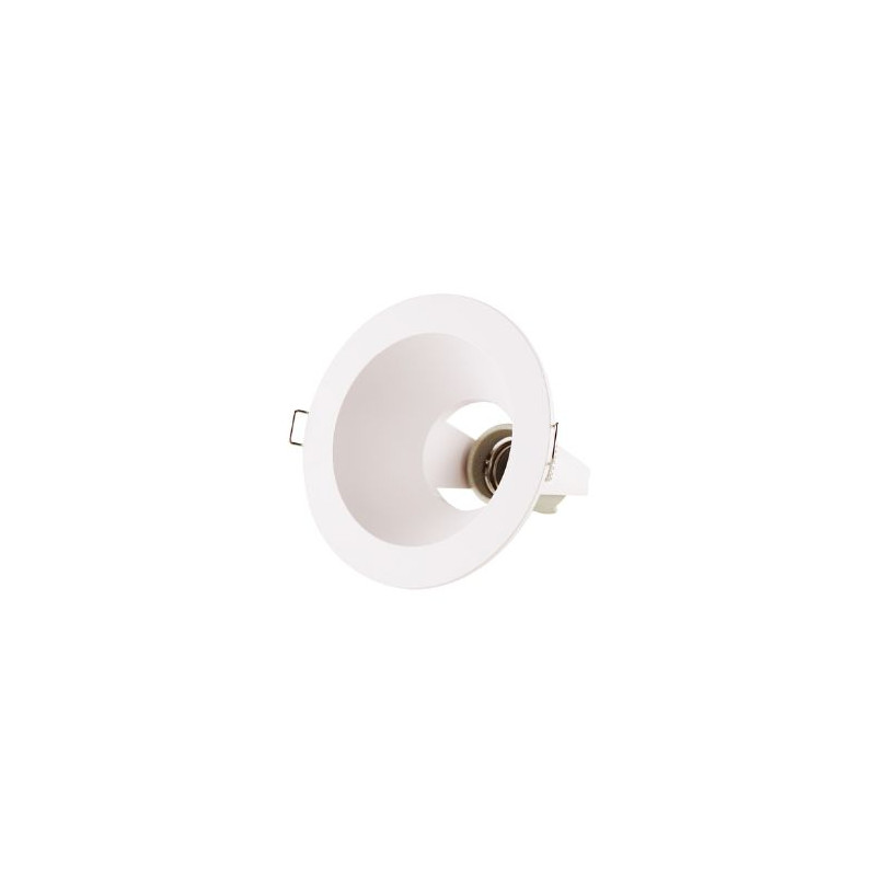 Portalámpara E27 Empotrable Diámetro 125mm Blanco GSC
