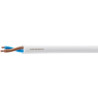 Cable manguera redonda FLEXIBLE 2x1mm Blanco PVC Rollo 100m ASCABLE