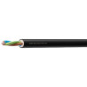 Cable manguera redonda FLEXIBLE 3x1mm Negro PVC Rollo 100m ASCABLE