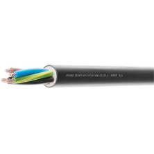 Cable manguera redonda FLEXIBLE 4x2,5mm Negro PVC Rollo 100m ASCABLE
