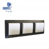 Embellecedor Serie GAMMA 3 modulos Gris antracita GSC C14/140