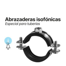 Abrazaderas isofónicas. Especiales para tuberías NORMA