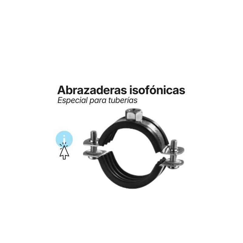 Abrazaderas isofónicas. Especiales para tuberías NORMA
