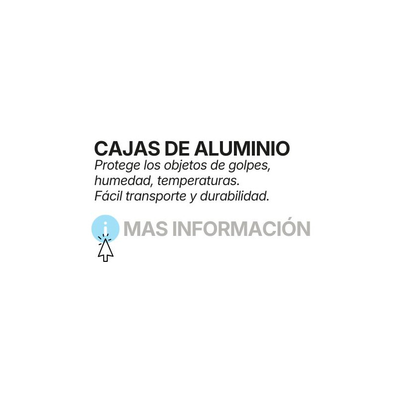 Cajas de aluminio para transportes seguros.