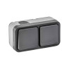 Mecanismo superficie estanco Serie AQUARIS Conmutador + Base Horizontal 16A-220V IP55 FAMATEL