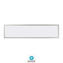 Panel LED Rectangular 40w 6000K 4000Lm EMPOTRABLE Marco Níquel 120x30cm Luena GSC