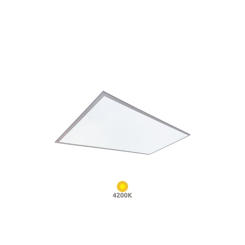 Panel LED Rectangular 60w 4200K 6000Lm EMPOTRABLE Marco Níquel 120x60cm Luena GSC