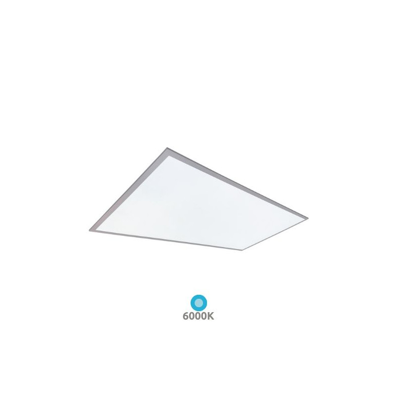 Panel LED Rectangular 60w 6000K 6000Lm EMPOTRABLE Marco Níquel 120x60cm Luena GSC