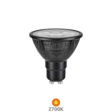 Bombilla Dicroica LED GU10 4,5w 2700K 450Lm 220V CRi97 NITRA SILVER