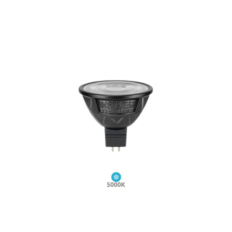 Bombilla Dicroica LED MR16 4,5w 5000K 450Lm 12V CRi97 NITRA SILVER
