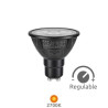 Bombilla Dicroica LED GU10 ((( REGULABLE ))) 5,4w 2700K 600Lm 220V CRi97 NITRA SILVER