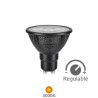 Bombilla Dicroica LED GU10 ((( REGULABLE ))) 5,4w 3000K 600Lm 220V CRi97 NITRA SILVER
