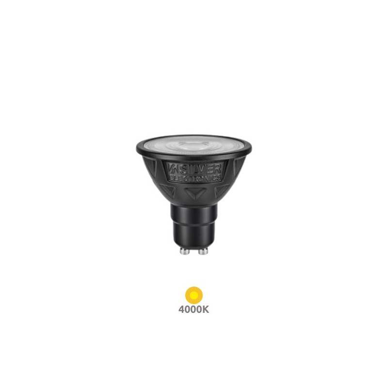 Bombilla Dicroica LED GU10 6,5w 4000K 900Lm 220V CRi97 NITRA SILVER
