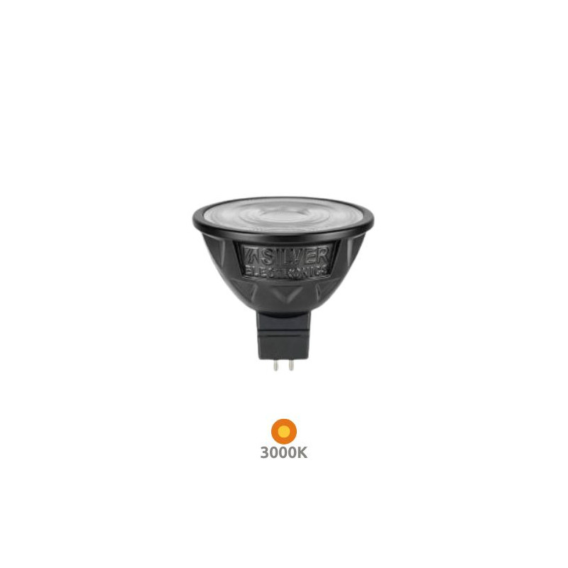 Bombilla Dicroica LED MR16 7w 3000K 900Lm 12V CRi97 NITRA SILVER