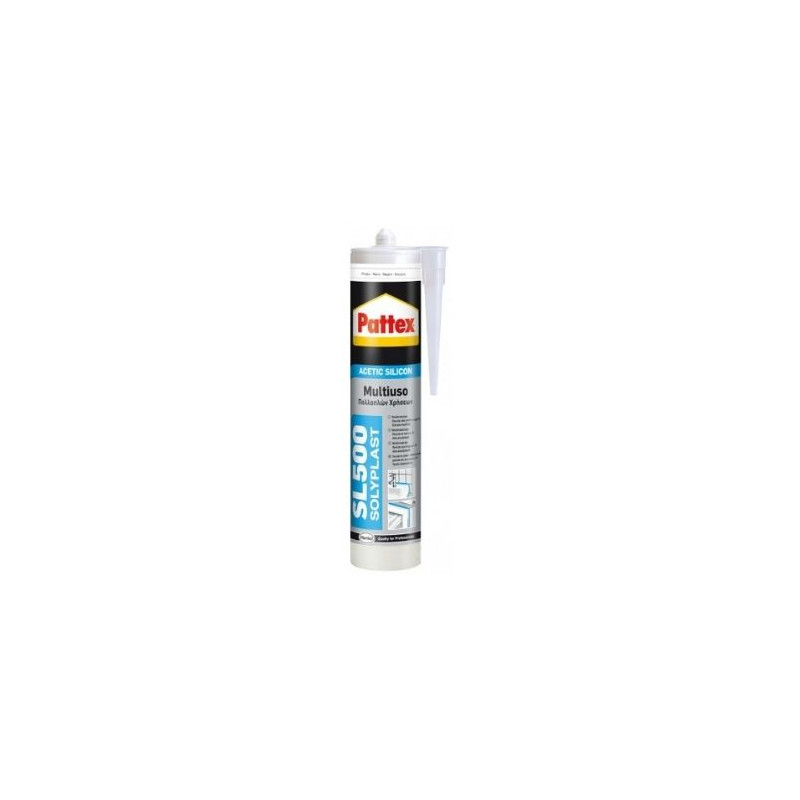 Pattex Silicona SL500 Multiusos Cartucho 300ml - Negro