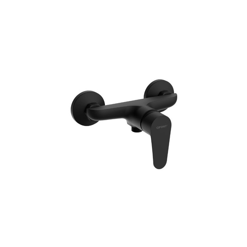 Grifo Monomando ducha Negro Mate Serie Roma GIFONT