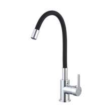 Grifo Monomando cocina con caño flexible Cromado y Negro Mate Serie Roma GIFONT