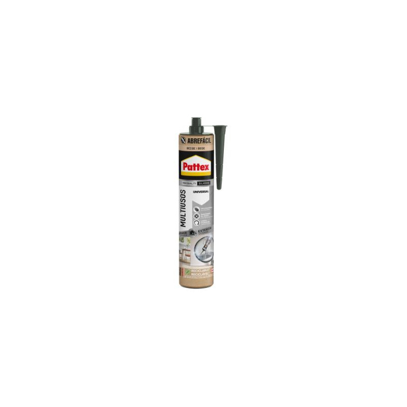 Pattex Silicona Multiusos Blanco NUEVA Generación Cartucho 280 ml