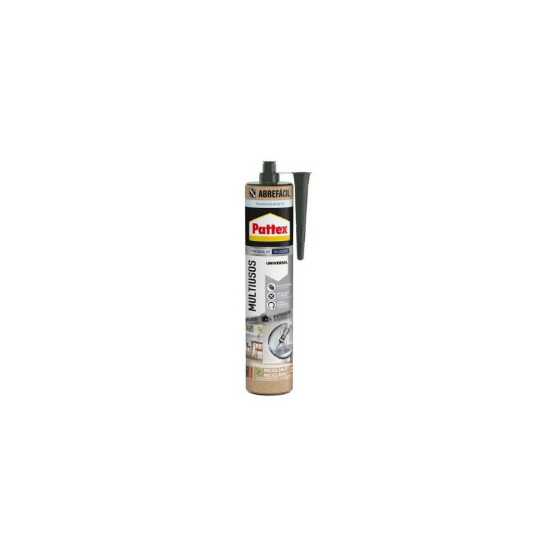 Pattex Silicona Multiusos Transparente NUEVA Generación Cartucho 280 ml