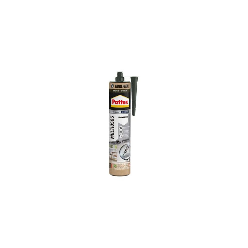Pattex Silicona Multiusos Bronce NUEVA Generación Cartucho 280 ml
