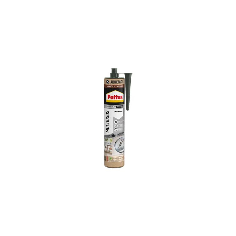Pattex Silicona Multiusos Marrón NUEVA Generación Cartucho 280 ml
