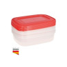 Pack de 5 táperes herméticos de plástico 1L GSC
